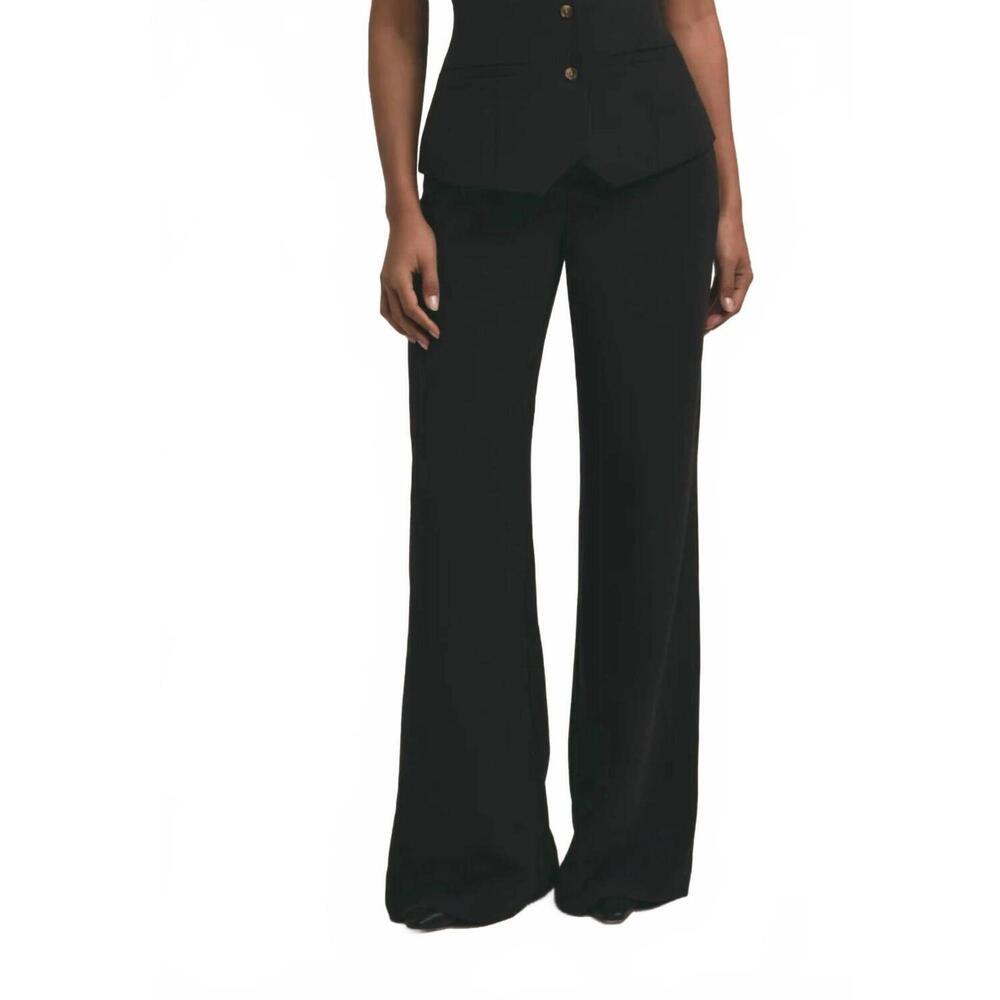 Favorite Daughter Classic Black Wide Leg Trousers